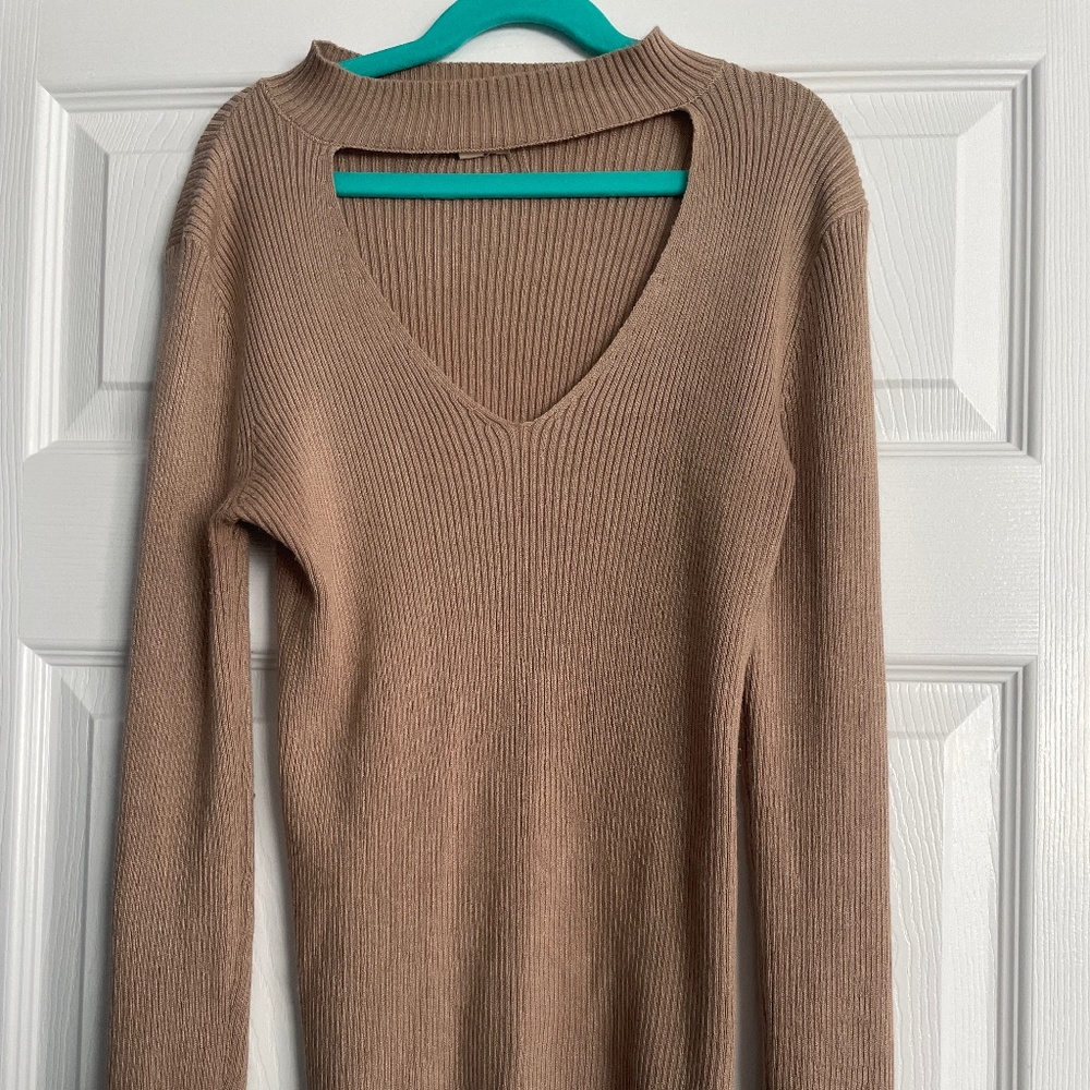 Ambiance tan long sleeve shirt: Size medium